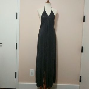 Faux snake textured jumpsuit